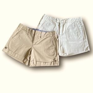 2 pr Banana Republic cotton shorts